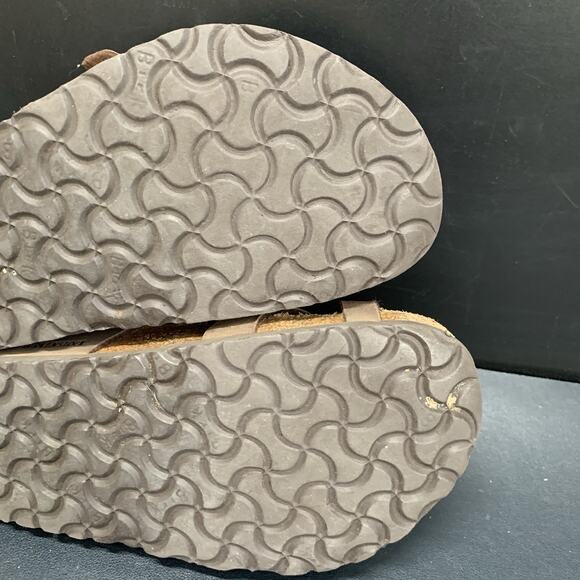 Birkenstock Mayari Birkibuc Sandals Toe Loop size 10 Mocha BirkoFlor Regular 41 - Picture 8 of 9